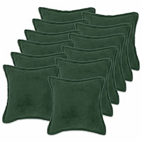 vidaXL Kuddöverdrag 12 st HOUTEN Mörkgrön 50 x 50 cm Bouclé