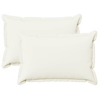 vidaXL Kuddöverdrag 2 st HOUTEN Vit 50 x 70 cm Faux Linne