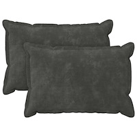 vidaXL Kuddöverdrag 2 st HOUTEN Antracit 50 x 70 cm Mikrofiber Fleece