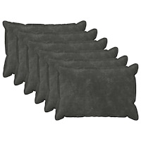 vidaXL Kuddöverdrag 6 st HOUTEN Antracit 50 x 75 cm Mikrofiber Fleece