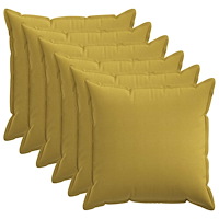 vidaXL Kuddöverdrag 6 st HOUTEN Ljusgrön 55 x 55 cm Faux Linne