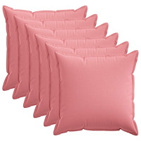 vidaXL Kuddöverdrag 6 st HOUTEN Rosa 55 x 55 cm Faux Linne