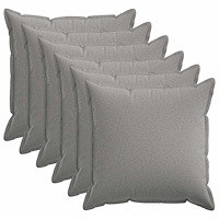 vidaXL Kuddöverdrag 6 st HOUTEN Moln Grå 60 x 60 cm Faux Linne
