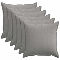 vidaXL Kuddöverdrag 6 st HOUTEN Moln Grå 70 x 70 cm Faux Linne