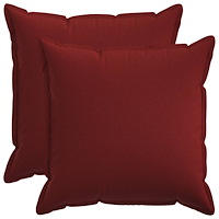 vidaXL Kuddöverdrag 2 st HOUTEN Vinröd 70 x 70 cm Faux Linne