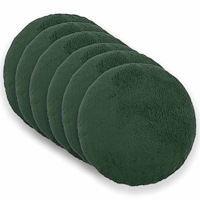 vidaXL Kuddöverdrag 6 st HEERLEN Mörkgrön Ø 60 cm Bouclé