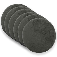 vidaXL Kuddöverdrag 6 st HEERLEN Mörkgrå Ø 60 cm Bouclé
