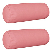 vidaXL Kuddöverdrag 2 st HEERLEN Rosa Ø 15 x 40 cm Tyg