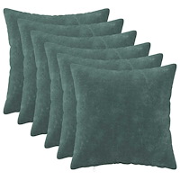 vidaXL Kudde med kudde HEERLEN 6 st HavBlå Mikrofiber Fleece