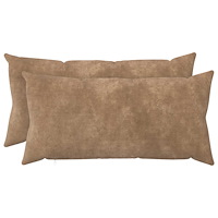 vidaXL Kudde med kudde HEERLEN 2 st Taupe Mikrofiber Fleece