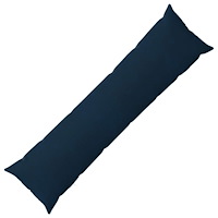 vidaXL Kudde med kudde HEERLEN Blå 40 x 145 cm Mikrofiber Fleece