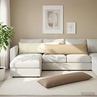 vidaXL Kudde med kudde HEERLEN Beige 40 x 145 cm Polyester