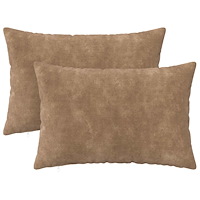 vidaXL Kudde med kudde HEERLEN 2 st Taupe Mikrofiber Fleece