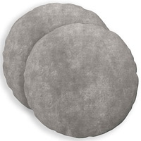 vidaXL Kudde med kudde HEERLEN 2 st Ljusgrå Mikrofiber Fleece