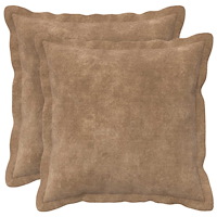 vidaXL Kudde med kudde HOUTEN 2 st Taupe Mikrofiber Fleece
