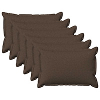 vidaXL Kudde med kudde HOUTEN 6 st Taupe Faux Linne