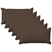 vidaXL Kudde med kudde HOUTEN 6 st Taupe Faux Linne