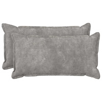vidaXL Kudde med kudde HOUTEN 2 st Ljusgrå Mikrofiber Fleece