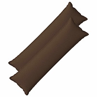 vidaXL Kudde med kudde HOUTEN 2 st Brun Faux Linne
