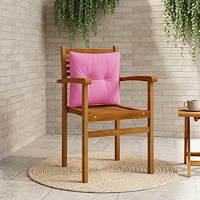 vidaXL Ryggkudde PUTTEN 100% Polyester Rosa 40 x 40 x 10 cm