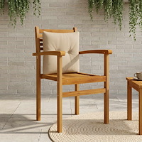 vidaXL Ryggkudde PUTTEN 100% Polyester Taupe 40 x 40 x 10 cm