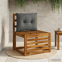 vidaXL Ryggkudde PUTTEN 100% Polyester Antracit 50 x 40 x 10 cm