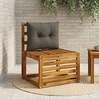 vidaXL Ryggkudde PUTTEN 100% Polyester Antracit 60 x 40 x 10 cm