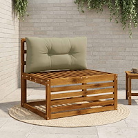 vidaXL Ryggkudde PUTTEN 100% Polyester Ljusgrön 80 x 40 x 10 cm