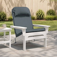 vidaXL Dyna till adirondackstol 100% Polyester Blå 124 x 55 x 5 cm