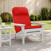 vidaXL Dyna till adirondackstol 100% Polyester Röd 124 x 55 x 5 cm