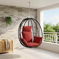 vidaXL Adirondack Kudde PUTTEN 100% Polyester Vinröd 60 x 145 x 10 cm