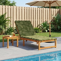 vidaXL Solstol Kudde GEMERT 100% Polyester Bladdesign 200 x 70 x 3 cm
