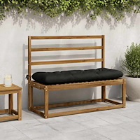 vidaXL Bänk kudde VIANEN 100% Polyester Svart 100 x 40 x 12 cm