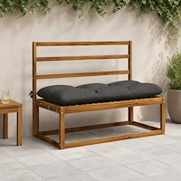 vidaXL Bänk kudde VIANEN 100% Polyester Antracit 100 x 50 x 12 cm