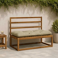 vidaXL Bänk kudde VIANEN 100% Polyester Ljusgrön 100 x 60 x 12 cm