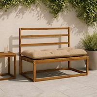 vidaXL Bänk kudde VIANEN 100% Polyester Sand 100 x 60 x 12 cm