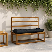 vidaXL Bänk kudde VIANEN 100% Polyester Mörkblå 110 x 40 x 12 cm