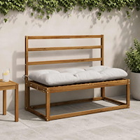vidaXL Bänk kudde VIANEN 100% Polyester Vit 110 x 50 x 12 cm