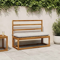 vidaXL Bänk Kuddar VIANEN 2 st 100% Polyester Vit 120 x 40 x 12 cm