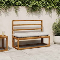 vidaXL Bänk Kuddar VIANEN 2 st 100% Polyester Vit 130 x 40 x 12 cm