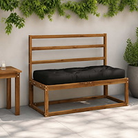 vidaXL Pallkudd VIANEN 100% Polyester Svart 120 x 50 x 12 cm