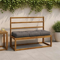 vidaXL Pallkudd VIANEN 100% Polyester Grå 120 x 50 x 12 cm