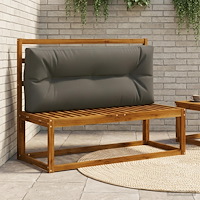 vidaXL Pallryggkudde VIANEN 100% Polyester Antracit 120 x 50 x 12 cm