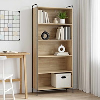 vidaXL Bokskåp 55,5 x 33 x 174 cm Konstruerat trä Sonoma-ek