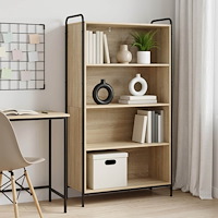 vidaXL Bokskåp 55,5 x 33 x 174 cm Konstruerat trä Sonoma-ek