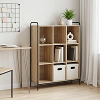 vidaXL Bokskåp 57 x 33 x 111 cm Konstruerat trä Sonoma-ek