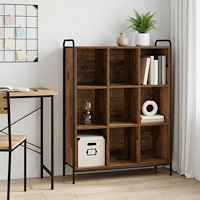 vidaXL Bokskåp 57 x 33 x 111 cm Konstruerat trä Gammalt trä