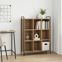 vidaXL Bokskåp 57 x 33 x 111 cm Konstruerat trä Artisan-ek
