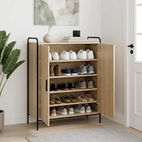 vidaXL Skoskåp 76 x 36,5 x 93 cm Konstruerat trä Sonoma-ek