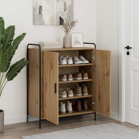vidaXL Skoskåp 76 x 36,5 x 93 cm Konstruerat trä Artisan-ek